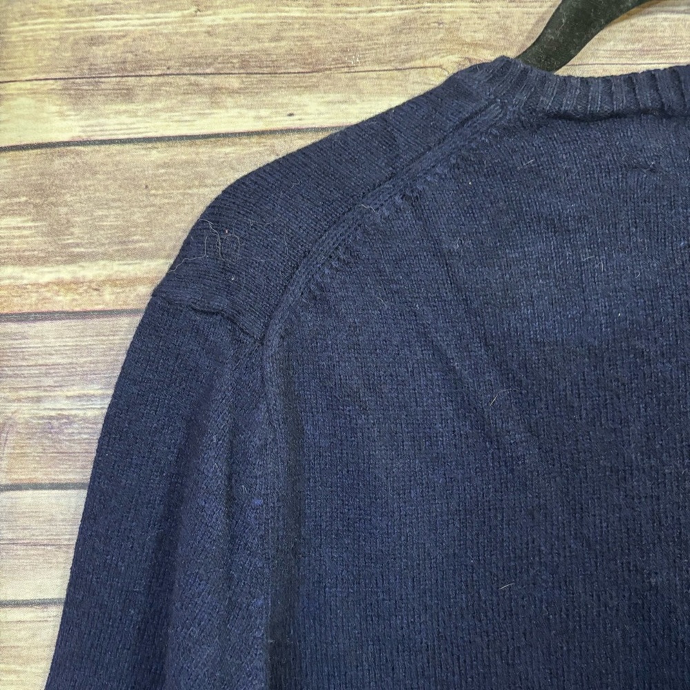 BLACK BROWN 1826 LAMBS WOOL BLEND VNECK PULLOVER SIZE LARGE I1 - Picture 4 of 6